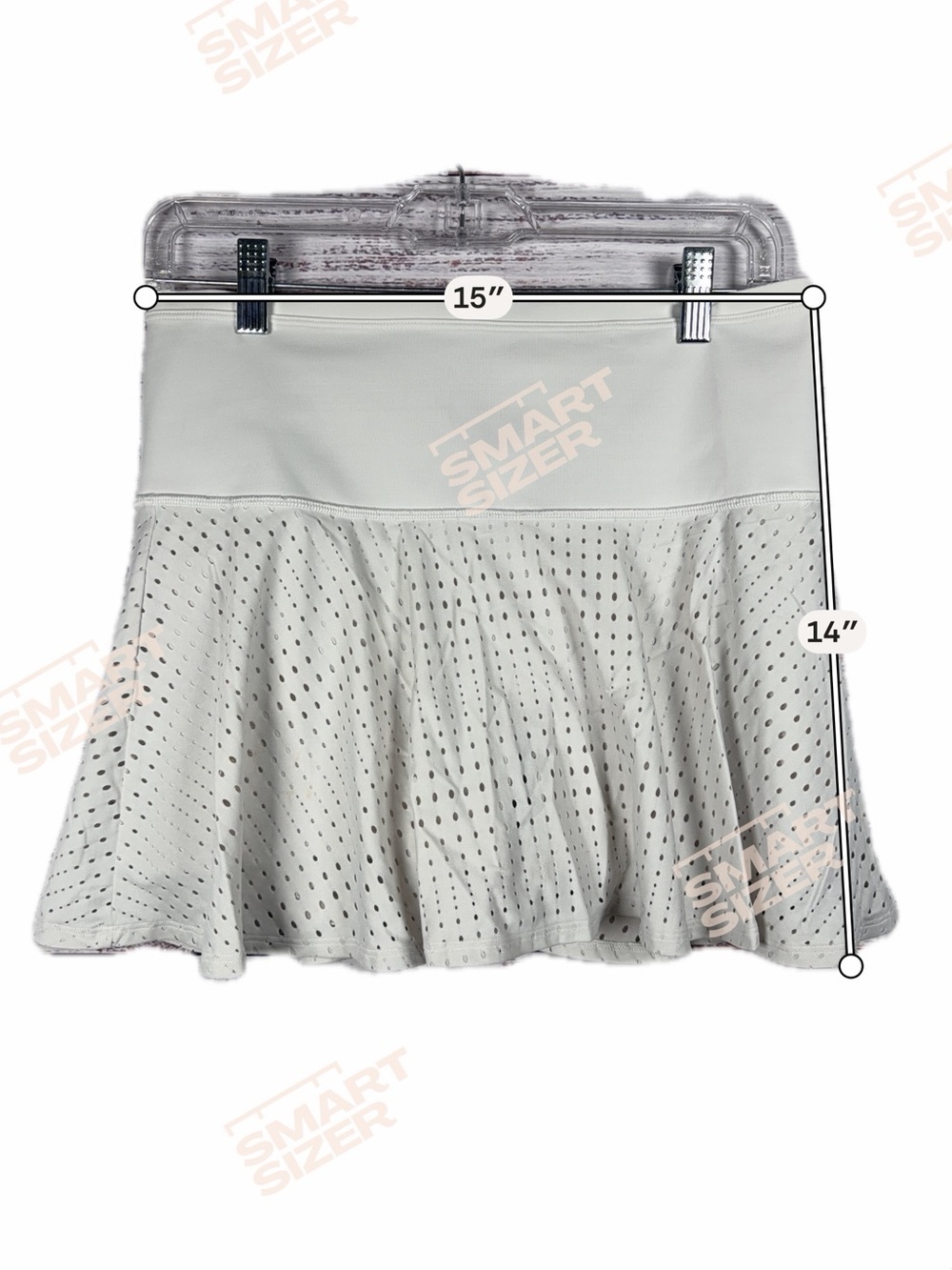 Athleta A-Game 14” Mesh Tennis Skort White Small - Picture 8 of 8